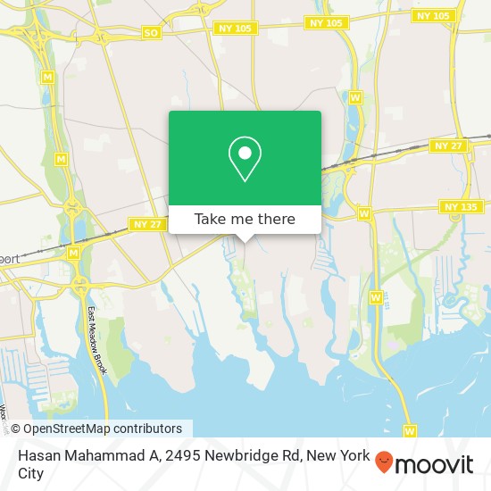 Hasan Mahammad A, 2495 Newbridge Rd map