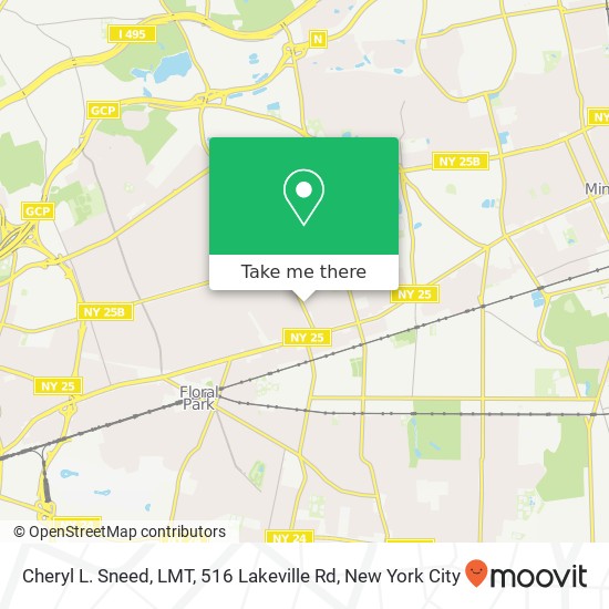 Mapa de Cheryl L. Sneed, LMT, 516 Lakeville Rd