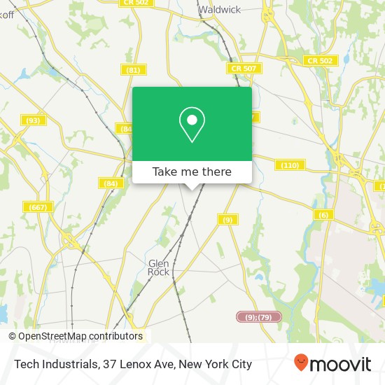 Mapa de Tech Industrials, 37 Lenox Ave