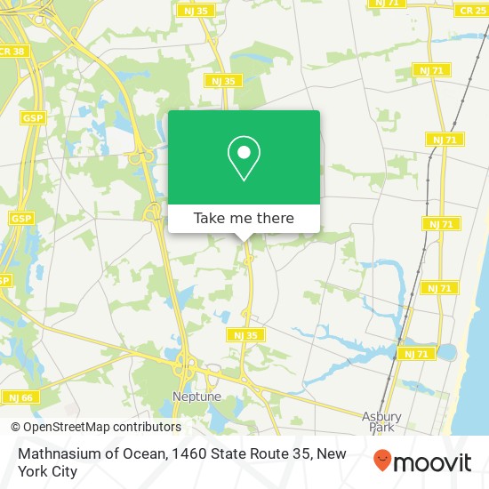 Mathnasium of Ocean, 1460 State Route 35 map