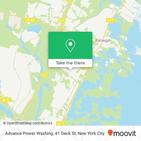 Advance Power Washing, 41 Deck St map