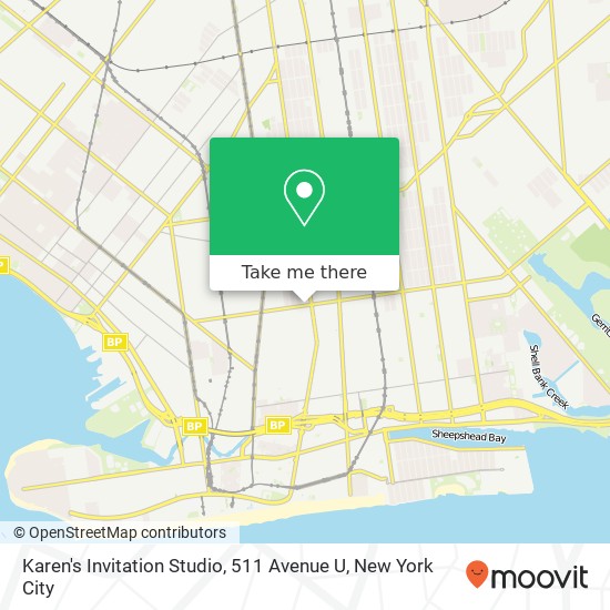 Karen's Invitation Studio, 511 Avenue U map