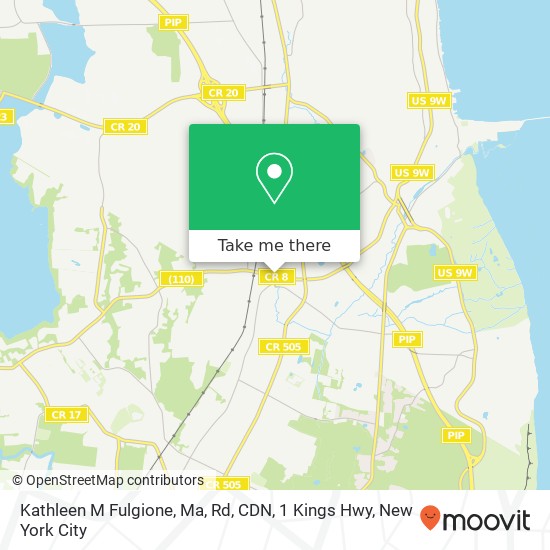 Mapa de Kathleen M Fulgione, Ma, Rd, CDN, 1 Kings Hwy