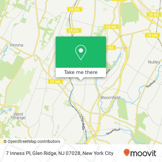 7 Inness Pl, Glen Ridge, NJ 07028 map