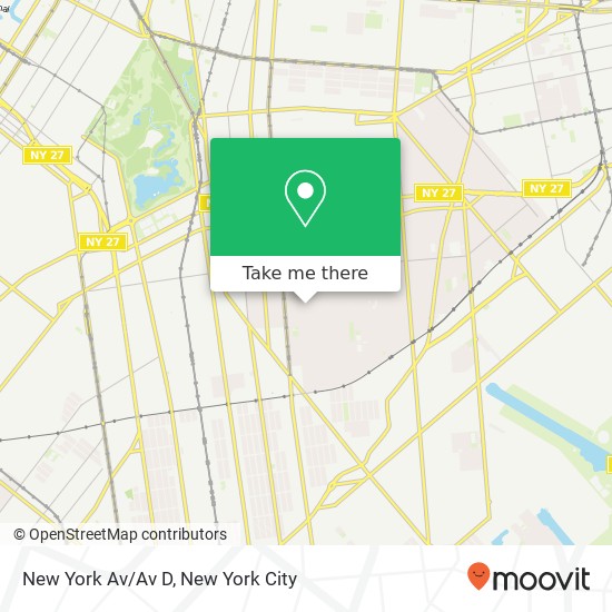 Mapa de New York Av/Av D