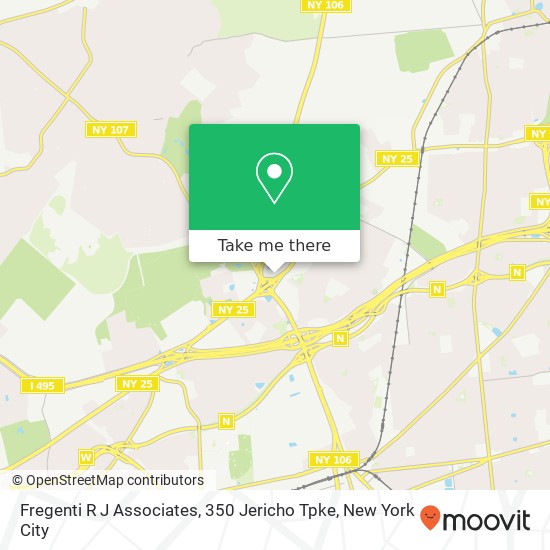 Mapa de Fregenti R J Associates, 350 Jericho Tpke