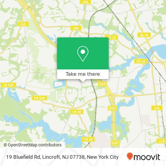 19 Bluefield Rd, Lincroft, NJ 07738 map