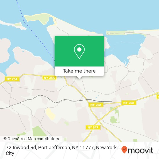 Mapa de 72 Inwood Rd, Port Jefferson, NY 11777