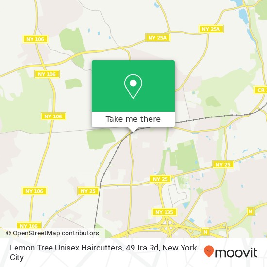 Mapa de Lemon Tree Unisex Haircutters, 49 Ira Rd