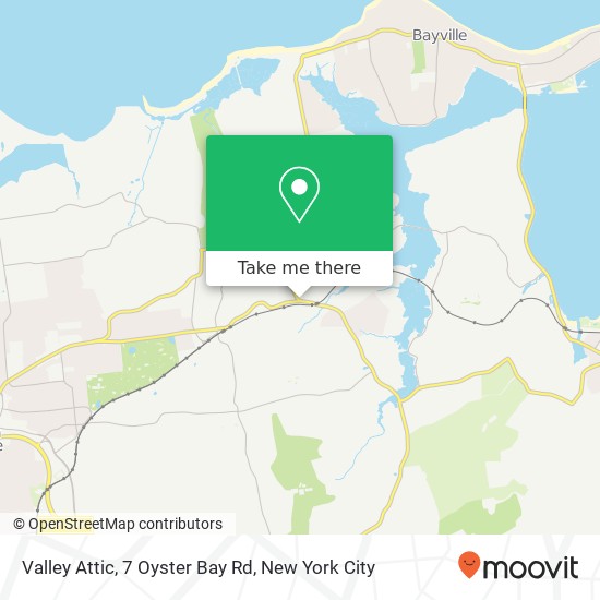 Valley Attic, 7 Oyster Bay Rd map