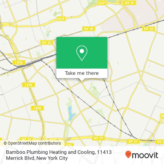 Bamboo Plumbing Heating and Cooling, 11413 Merrick Blvd map