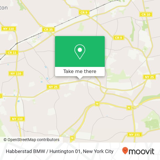 Mapa de Habberstad BMW / Huntington 01