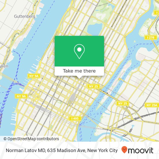 Norman Latov MD, 635 Madison Ave map