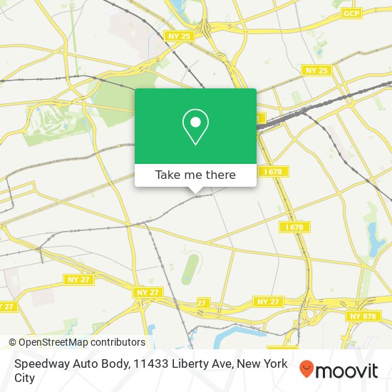 Mapa de Speedway Auto Body, 11433 Liberty Ave