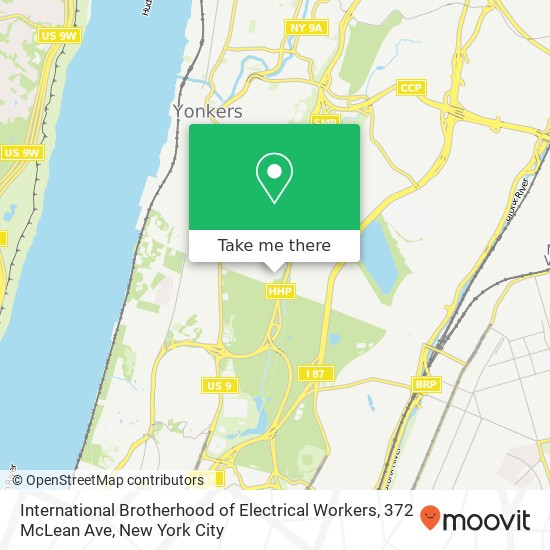 Mapa de International Brotherhood of Electrical Workers, 372 McLean Ave