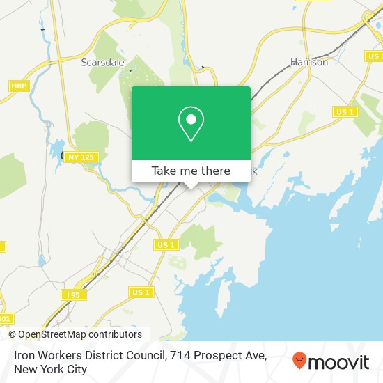 Mapa de Iron Workers District Council, 714 Prospect Ave