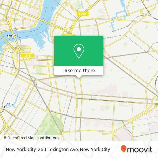 New York City, 260 Lexington Ave map