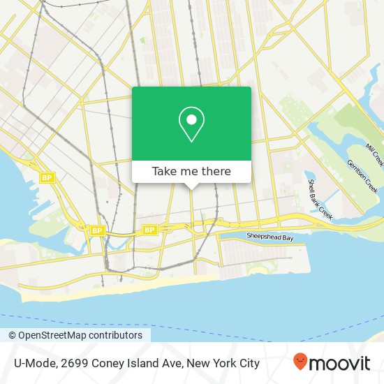 Mapa de U-Mode, 2699 Coney Island Ave