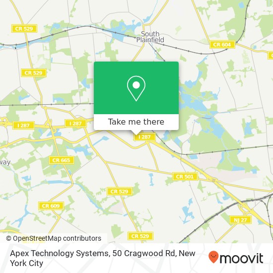 Apex Technology Systems, 50 Cragwood Rd map