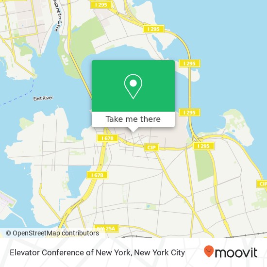 Elevator Conference of New York map