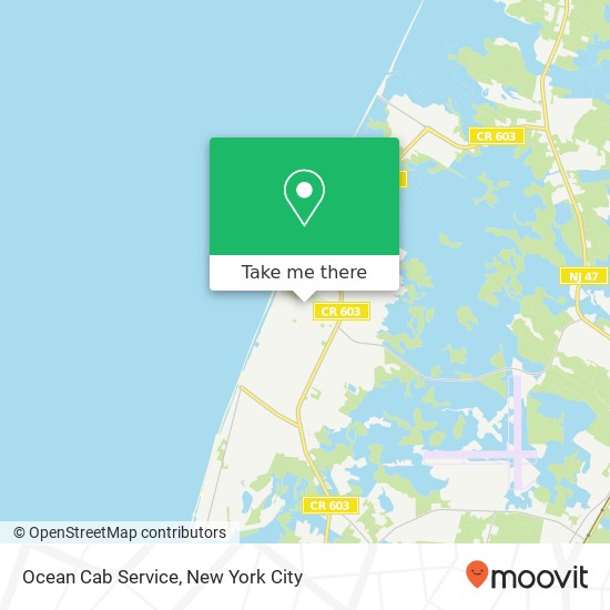Mapa de Ocean Cab Service