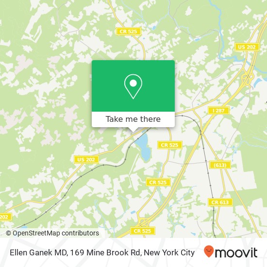 Mapa de Ellen Ganek MD, 169 Mine Brook Rd