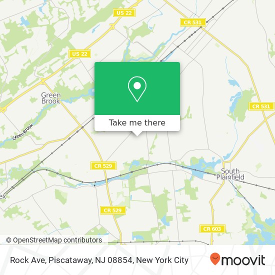 Rock Ave, Piscataway, NJ 08854 map