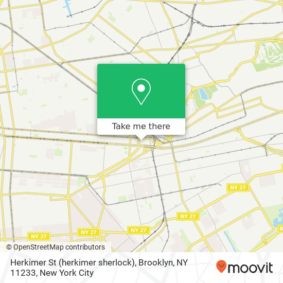 Herkimer St (herkimer sherlock), Brooklyn, NY 11233 map