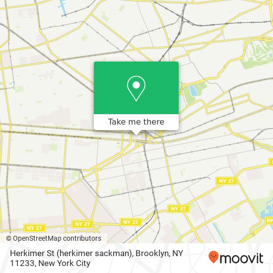 Mapa de Herkimer St (herkimer sackman), Brooklyn, NY 11233
