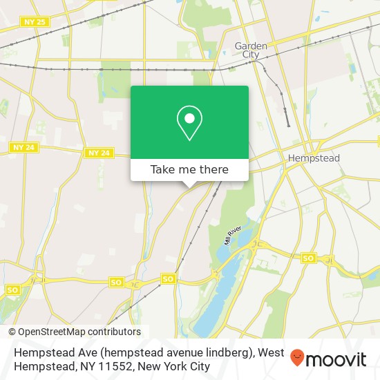 Mapa de Hempstead Ave (hempstead avenue lindberg), West Hempstead, NY 11552
