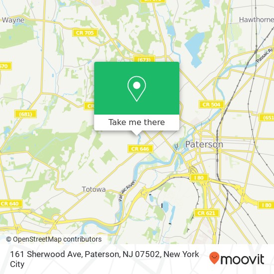 161 Sherwood Ave, Paterson, NJ 07502 map