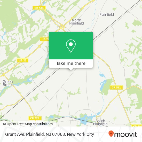 Grant Ave, Plainfield, NJ 07063 map