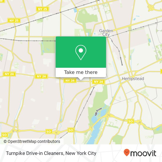 Turnpike Drive-in Cleaners map