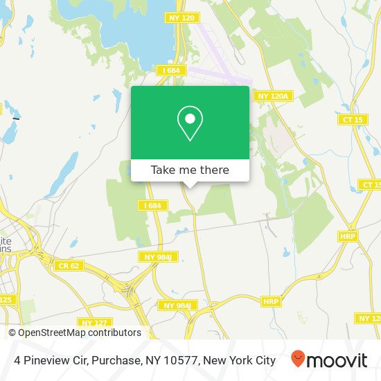 Mapa de 4 Pineview Cir, Purchase, NY 10577