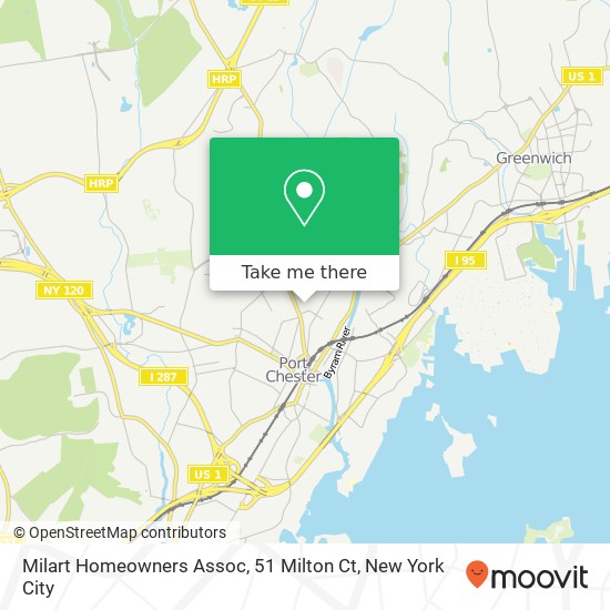 Mapa de Milart Homeowners Assoc, 51 Milton Ct