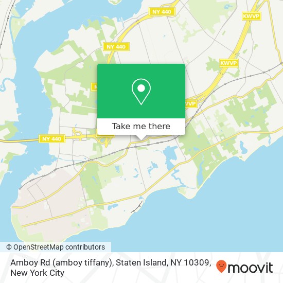 Amboy Rd (amboy tiffany), Staten Island, NY 10309 map