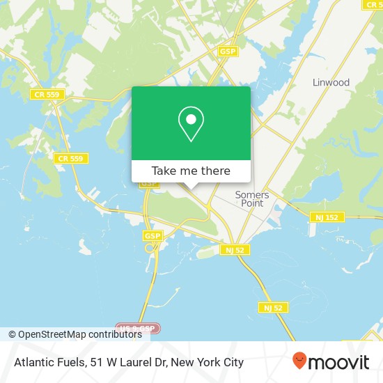 Atlantic Fuels, 51 W Laurel Dr map