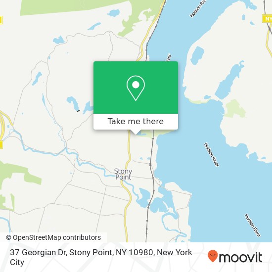 Mapa de 37 Georgian Dr, Stony Point, NY 10980