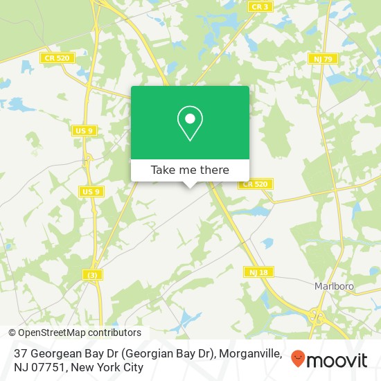 37 Georgean Bay Dr (Georgian Bay Dr), Morganville, NJ 07751 map