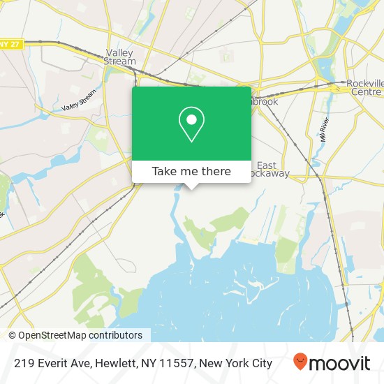 219 Everit Ave, Hewlett, NY 11557 map