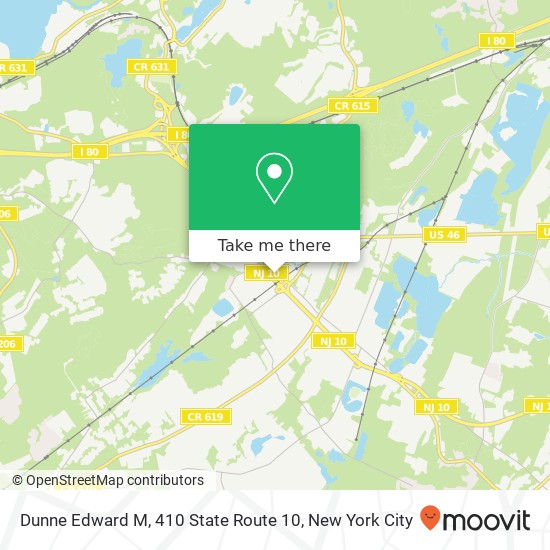 Mapa de Dunne Edward M, 410 State Route 10