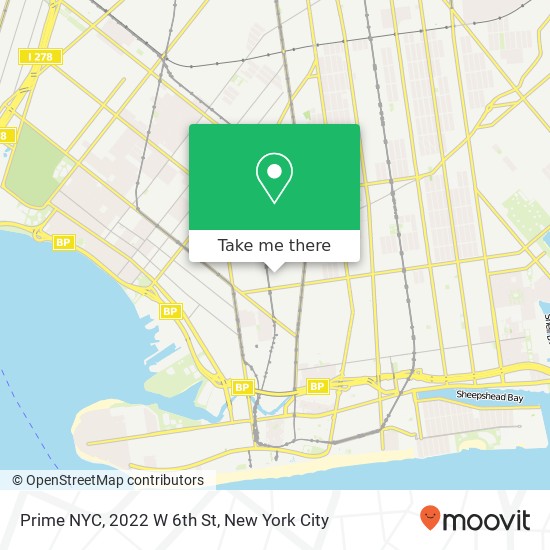 Mapa de Prime NYC, 2022 W 6th St