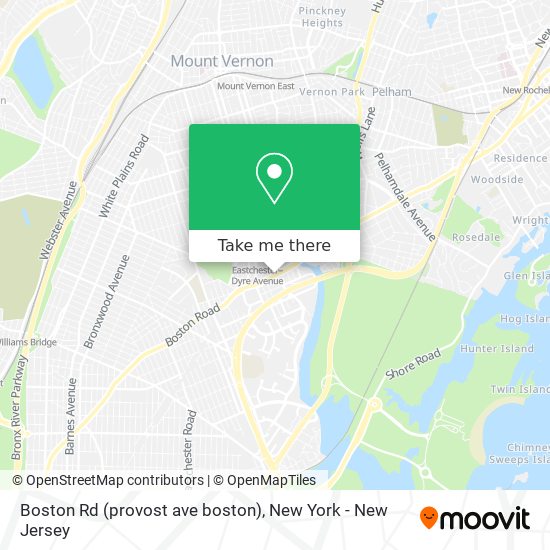 Boston Rd (provost ave boston) map