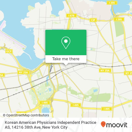 Korean American Physicians Independent Practice AS, 14216 38th Ave map