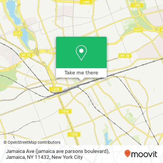 Mapa de Jamaica Ave (jamaica ave parsons boulevard), Jamaica, NY 11432