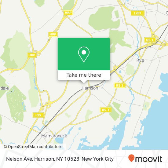 Mapa de Nelson Ave, Harrison, NY 10528