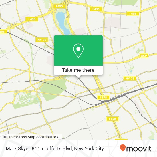 Mapa de Mark Skyer, 8115 Lefferts Blvd