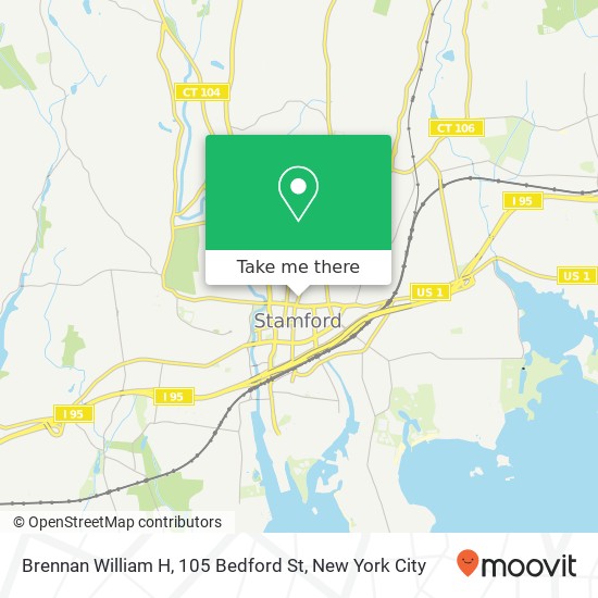 Mapa de Brennan William H, 105 Bedford St