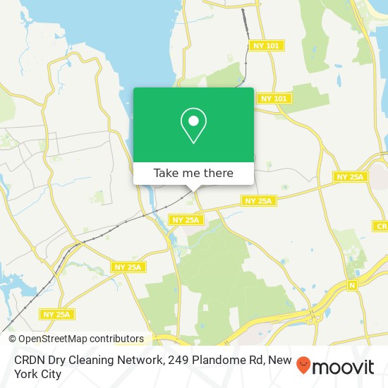 Mapa de CRDN Dry Cleaning Network, 249 Plandome Rd