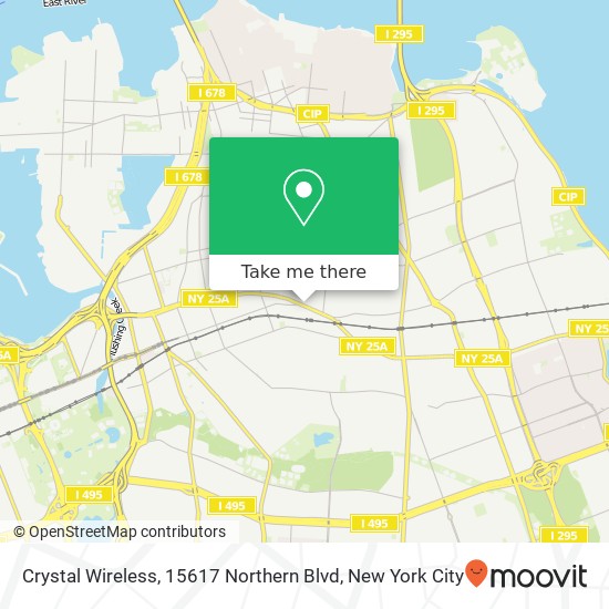 Crystal Wireless, 15617 Northern Blvd map